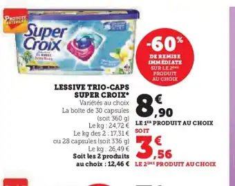 LESSIVE TRIO-CAPS Super Croix