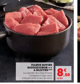 Hyper U VIANDE BOVINE BOURGUIGNON offre
