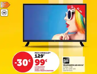 Hyper U TÉLÉVISEUR LED HD 32" offre