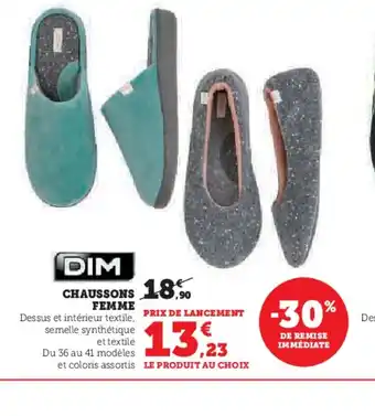 Hyper U DIM CHAUSSONS offre