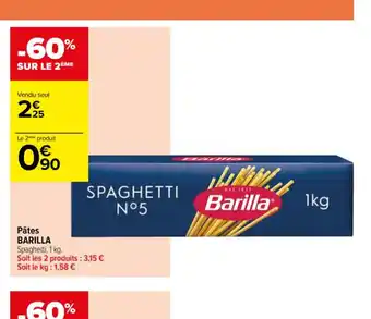 Carrefour Contact Pâtes BARILLA offre