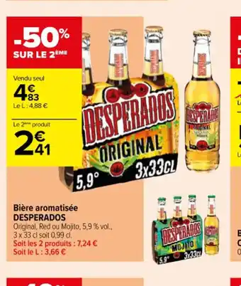 Carrefour Contact Bière aromatisée DESPERADOS offre