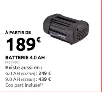 Rural Master Batterie 4.0 AH offre