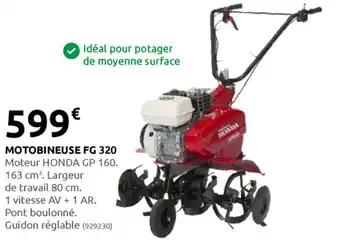 Rural Master Motobineuse PG 320 offre