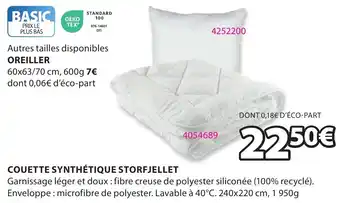 JYSK COUETTE SYNTHÉTIQUE STORFJELLET offre