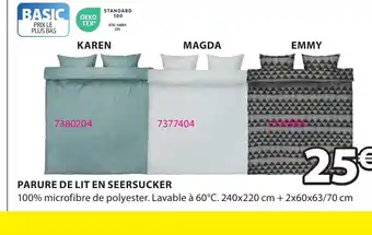 JYSK PARURE DE LIT EN SEERSUCKER offre