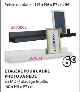 JYSK ÉTAGÈRE POUR CADRE PHOTO AVNEDE offre