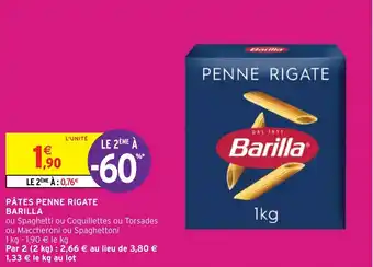 Intermarché Express PÂTES PENNE RIGATE BARILLA offre