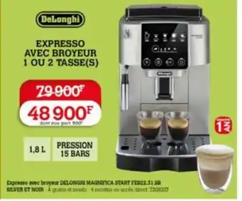 Darty EXPRESSO AVEC BROYEUR 1 OU 2 TASSE(S) offre