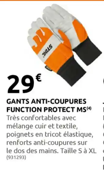 Rural Master Gants anti-coupure Function Protect MS offre