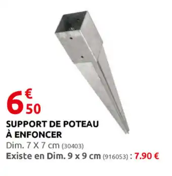 Rural Master Support de poteau à enfoncer offre