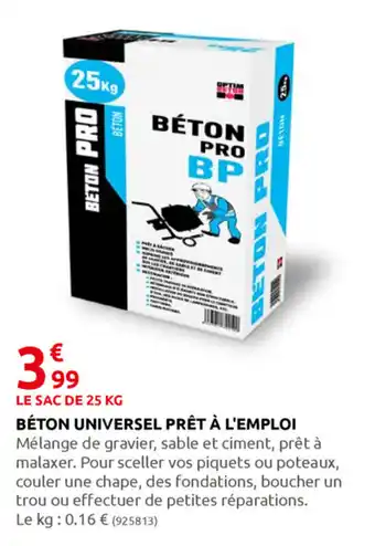 Rural Master Beton Universel prêt à l'Emploi offre