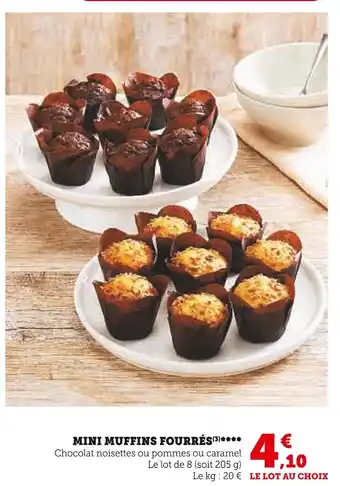 U Express MINI MUFFINS FOURRÉS offre