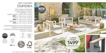 Maxi Bazar EMPERIA Salon modulable offre