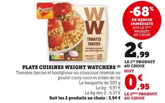 WEIGHT WATCHERS PLATS CUISINES