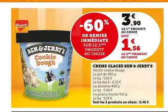 U Express BEN & JERRY'S CREME GLACEE offre