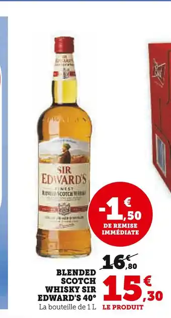 SIR EDWARD'S BLENDED SCOTCH WHISKY 40°