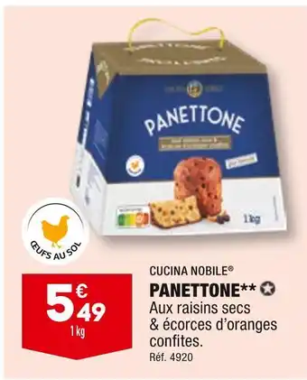 ALDI CUCINA NOBILE PANETTONE offre