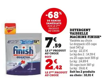 U Express FINISH DETERGENT VAISSELLE MACHINE offre