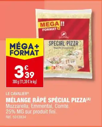 ALDI LE CAVALIER MÉLANGE RÂPÉ SPÉCIAL PIZZA offre