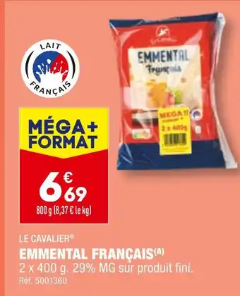 ALDI LE CAVALIER EMMENTAL FRANÇAIS offre
