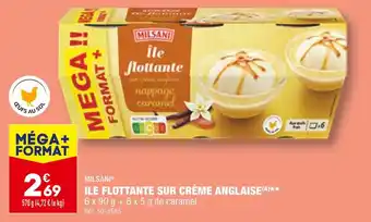 ALDI MILSANI ILE FLOTTANTE SUR CRÈME ANGLAISE offre