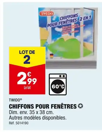 ALDI TWIDO CHIFFONS POUR FENÊTRES offre