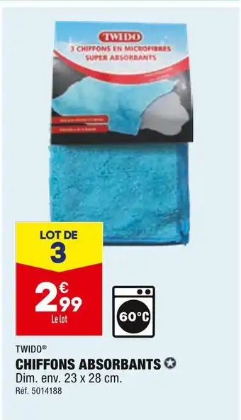 TWIDO CHIFFONS ABSORBANTS