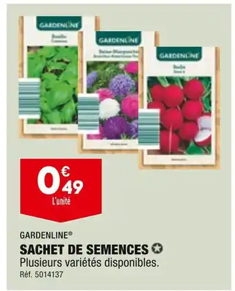 ALDI GARDENLINE SACHET DE SEMENCES offre
