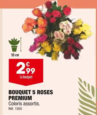 BOUQUET 5 ROSES PREMIUM