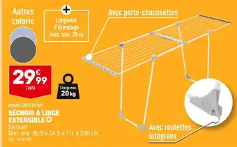 ALDI HOME CREATION SÉCHOIR À LINGE EXTENSIBLE offre