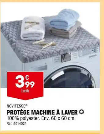 ALDI NOVITESSE PROTÈGE MACHINE À LAVER offre