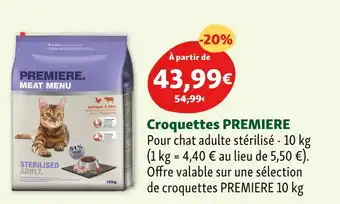 Maxi Zoo PREMIERE Croquettes offre