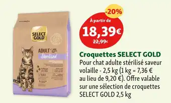 Maxi Zoo SELECT GOLD Croquettes offre