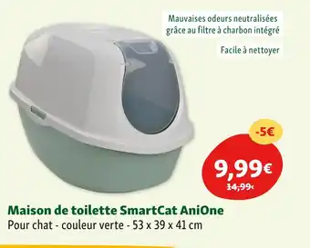 Maxi Zoo AniOne Maison de toilette SmartCat offre