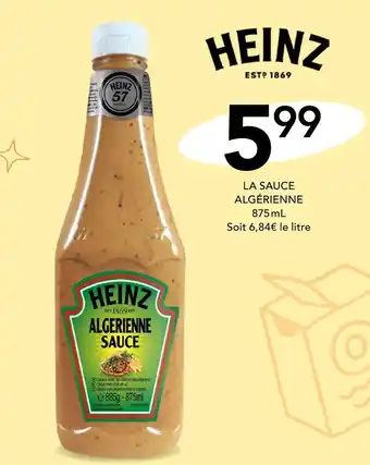 Stokomani HEINZ LA SAUCE ALGÉRIENNE offre