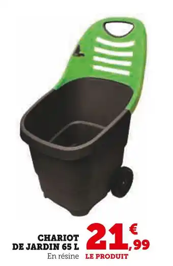 Super U CHARIOT DE JARDIN 65 L offre