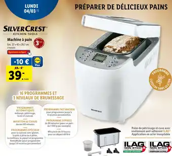 SILVER CREST Machine à pain
