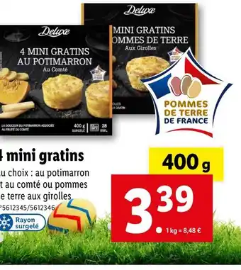 Lidl Deluxe 4 mini gratins offre