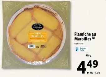 Lidl Domaine de st Humbert Flamiche au Maroilles offre