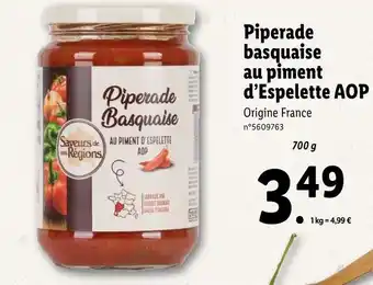 SAVEURS DE NOS RÉGIONS Piperade basquaise au piment d’Espelette AOP