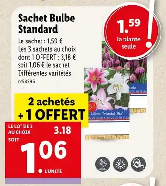Lidl Sachet Bulbe Standard offre