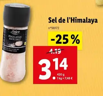 Lidl Deluxe Sel de l’Himalaya offre