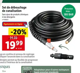 Lidl PARKSIDE Set de débouchage de canalisation offre