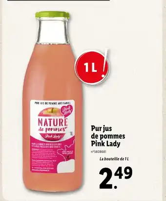 Lidl Pink Lady Pur jus de pommes offre