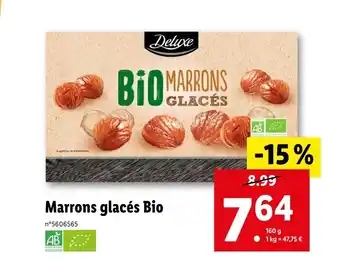 Lidl Deluxe Marrons glacés Bio offre