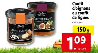 Lidl Deluxe Confit d’oignons ou confit de figues offre