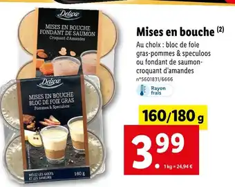 Lidl Deluxe Mises en bouche offre