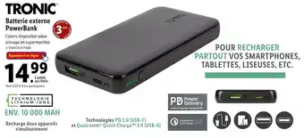 Lidl TRONIC Batterie externe PowerBank offre
