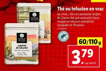 Lidl VOYAGES DES SENS Thé ou infusion en vrac offre